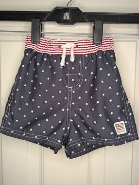 Vintage GAP Baby Boys Patriotic Swim Trunks Size 3/6M